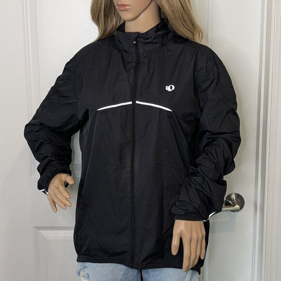 Pearl Izumi Jacket Women's Size Large Black Full-Zip Windbreaker Zephrr Cycling - Picture 2 of 16